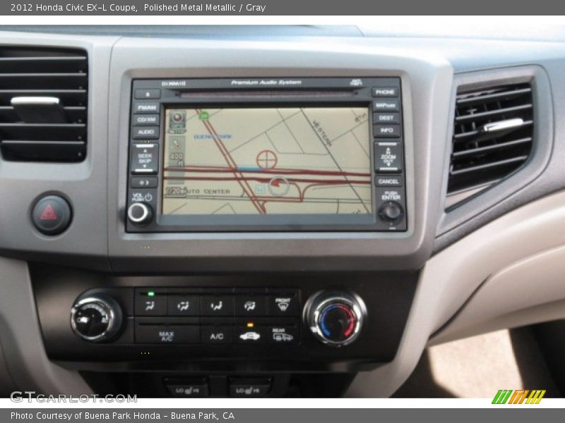 Polished Metal Metallic / Gray 2012 Honda Civic EX-L Coupe