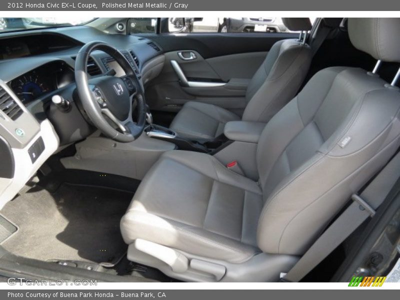 Polished Metal Metallic / Gray 2012 Honda Civic EX-L Coupe
