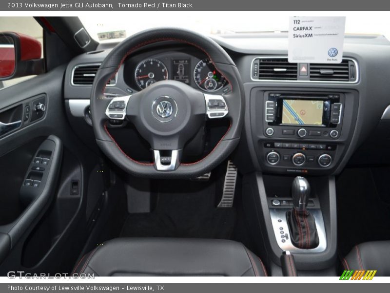 Tornado Red / Titan Black 2013 Volkswagen Jetta GLI Autobahn