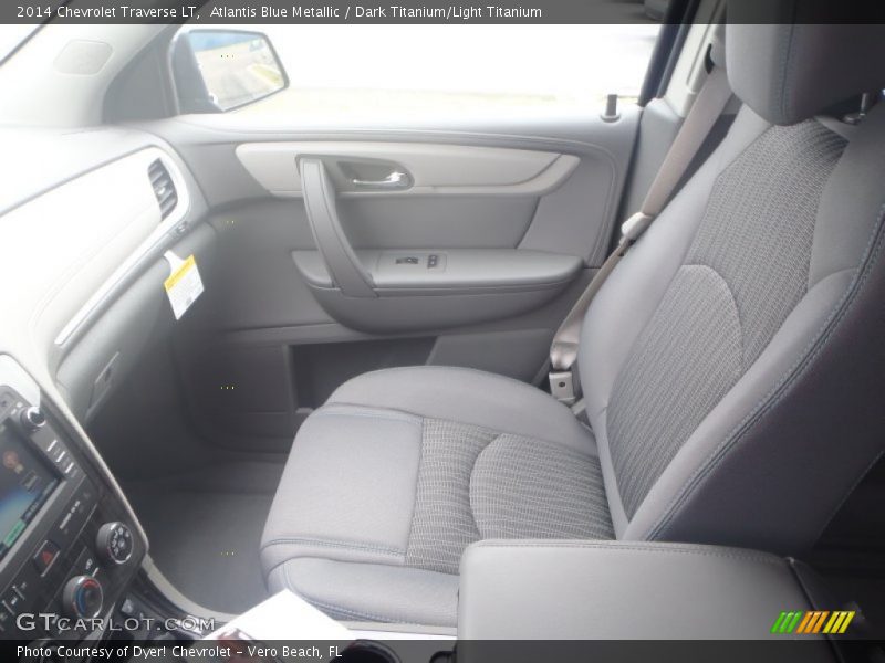 Atlantis Blue Metallic / Dark Titanium/Light Titanium 2014 Chevrolet Traverse LT