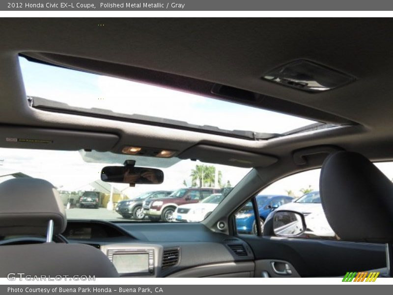Polished Metal Metallic / Gray 2012 Honda Civic EX-L Coupe