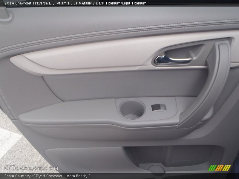 Atlantis Blue Metallic / Dark Titanium/Light Titanium 2014 Chevrolet Traverse LT