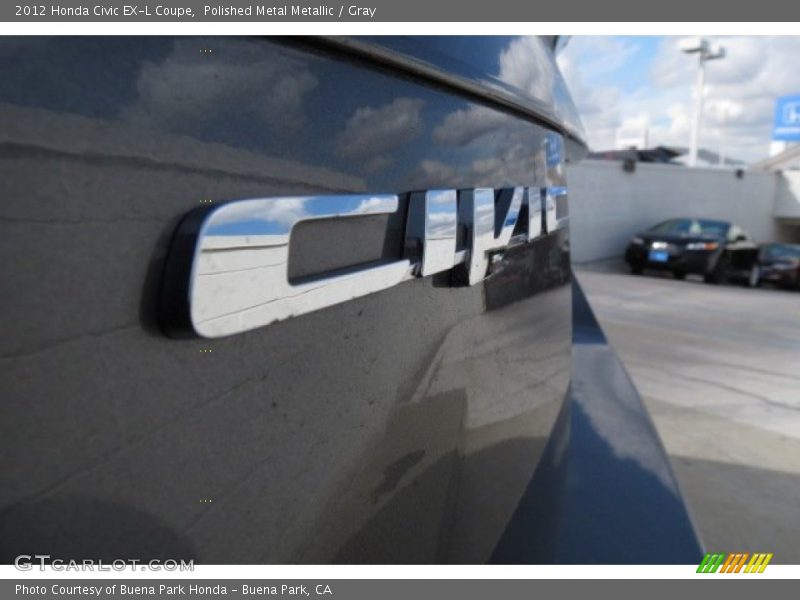 Polished Metal Metallic / Gray 2012 Honda Civic EX-L Coupe