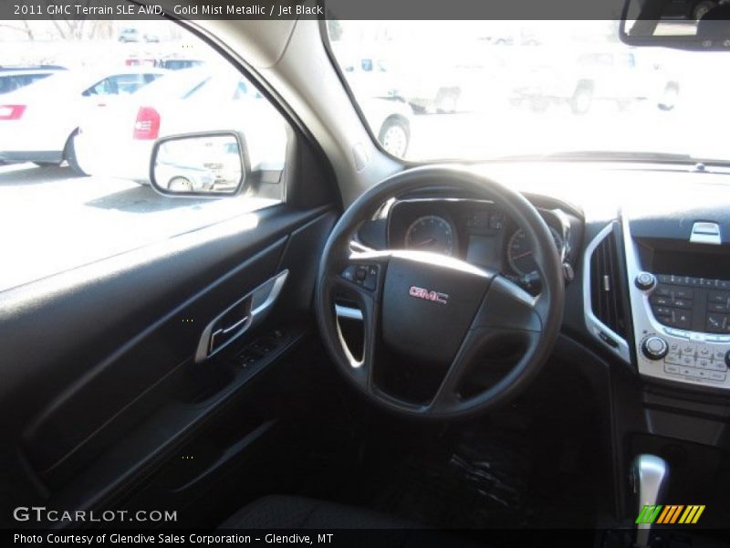 Gold Mist Metallic / Jet Black 2011 GMC Terrain SLE AWD