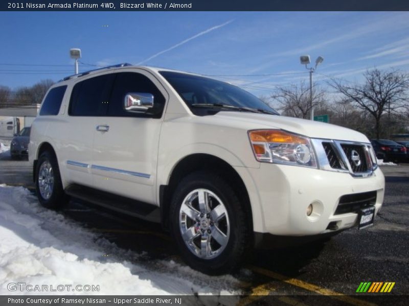 Blizzard White / Almond 2011 Nissan Armada Platinum 4WD