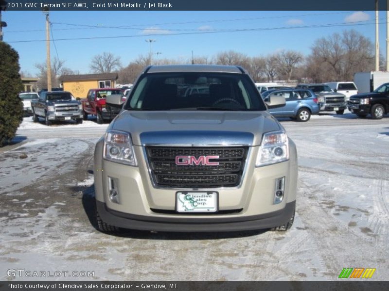 Gold Mist Metallic / Jet Black 2011 GMC Terrain SLE AWD