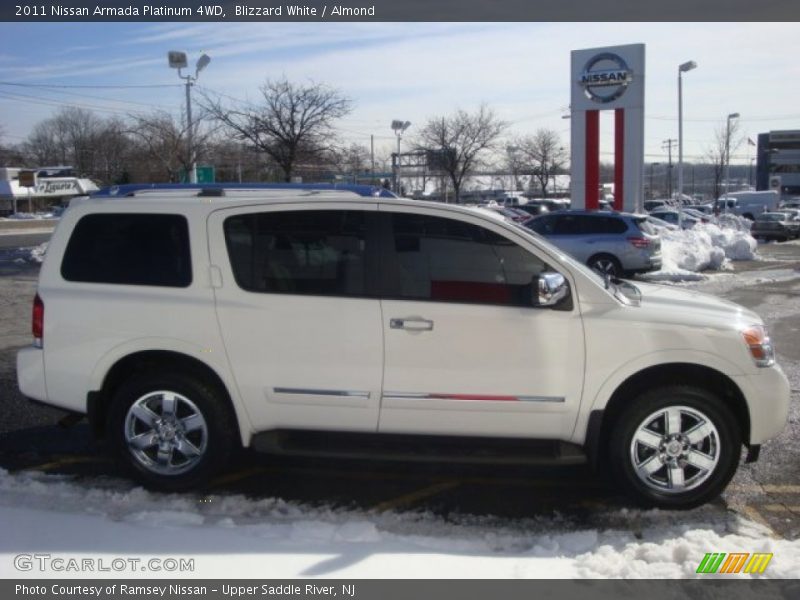 Blizzard White / Almond 2011 Nissan Armada Platinum 4WD