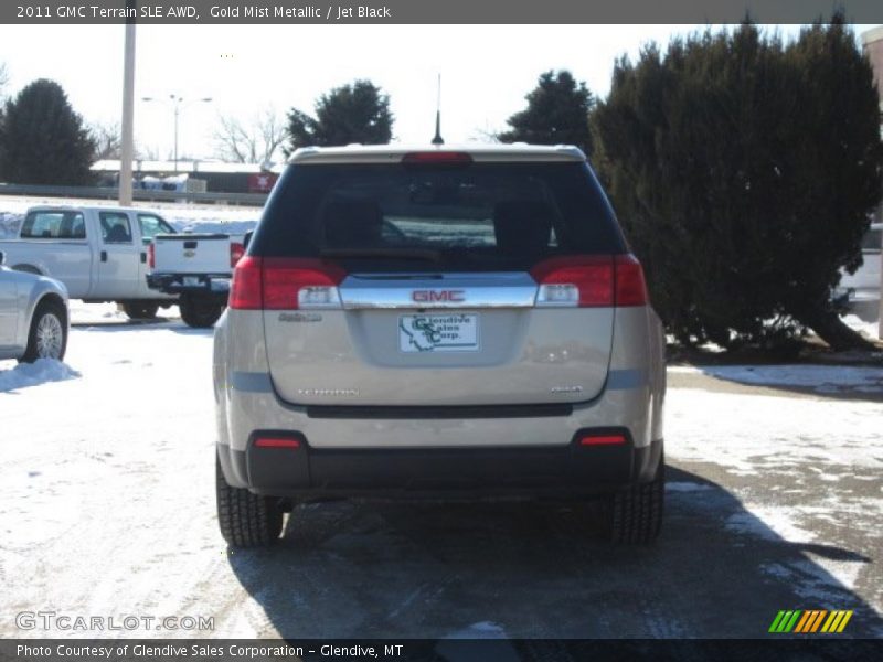Gold Mist Metallic / Jet Black 2011 GMC Terrain SLE AWD