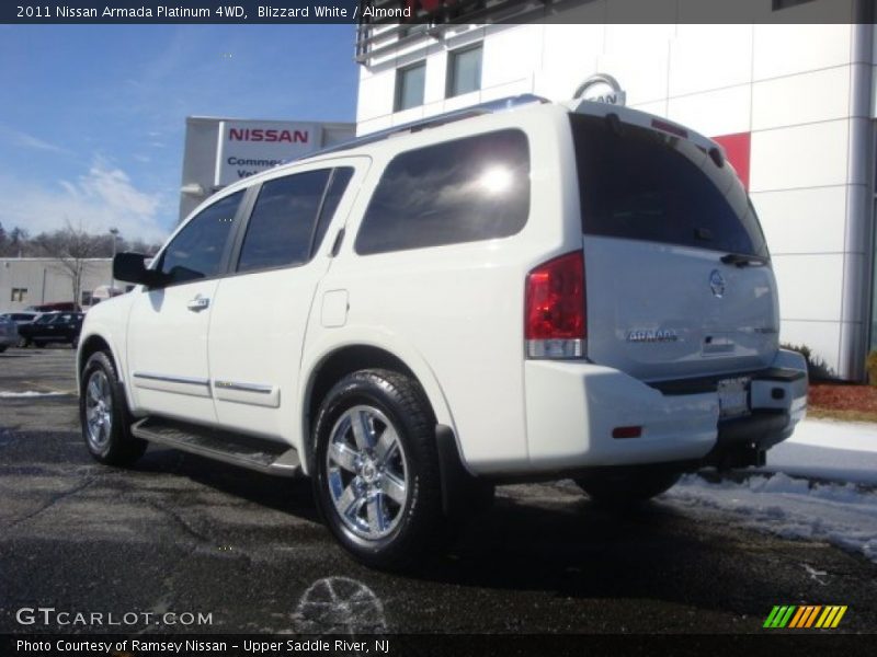 Blizzard White / Almond 2011 Nissan Armada Platinum 4WD