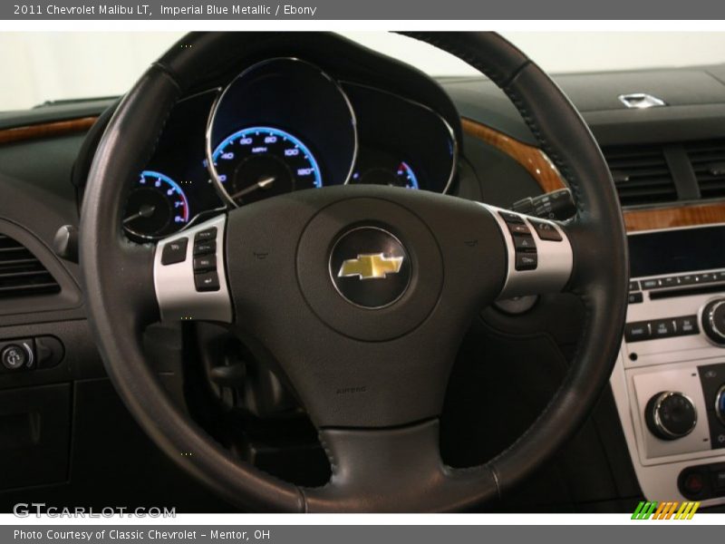 Imperial Blue Metallic / Ebony 2011 Chevrolet Malibu LT
