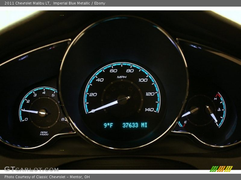 Imperial Blue Metallic / Ebony 2011 Chevrolet Malibu LT