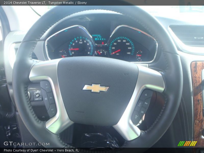 Tungsten Metallic / Ebony 2014 Chevrolet Traverse LT