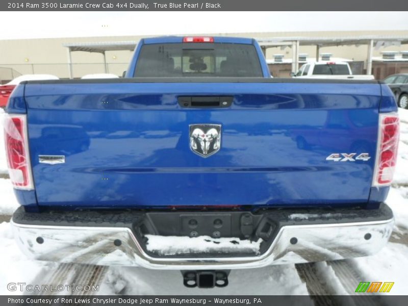 True Blue Pearl / Black 2014 Ram 3500 Laramie Crew Cab 4x4 Dually