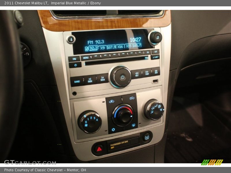 Imperial Blue Metallic / Ebony 2011 Chevrolet Malibu LT