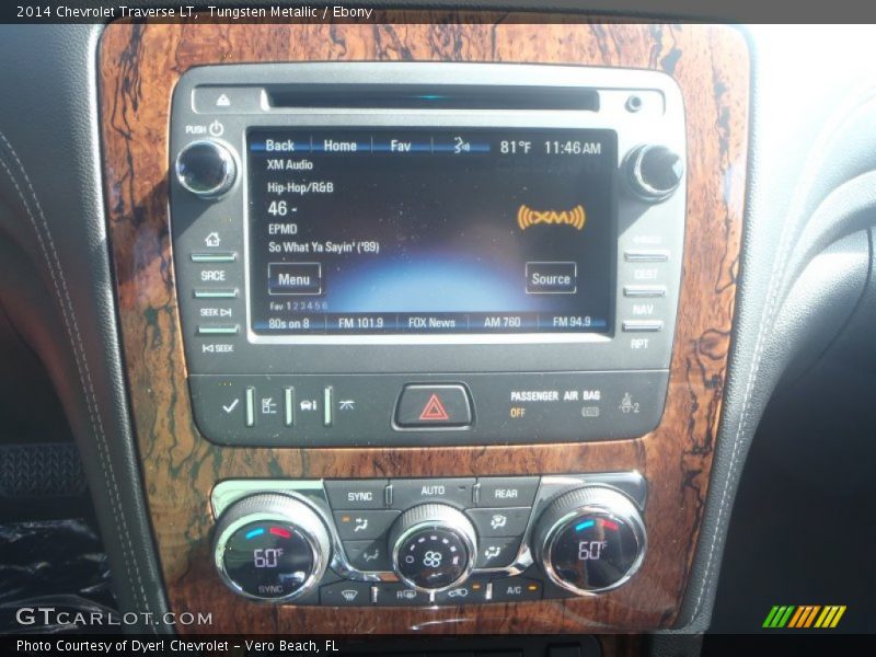 Tungsten Metallic / Ebony 2014 Chevrolet Traverse LT