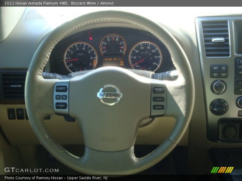 Blizzard White / Almond 2011 Nissan Armada Platinum 4WD