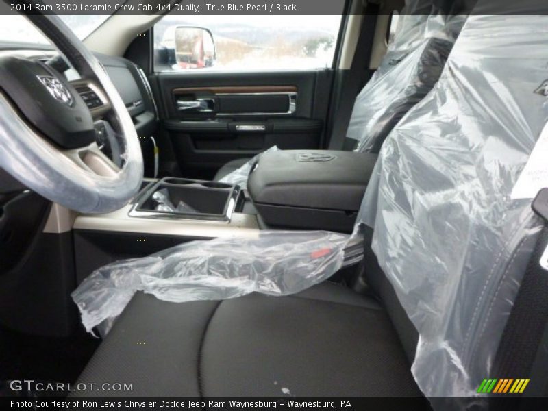 True Blue Pearl / Black 2014 Ram 3500 Laramie Crew Cab 4x4 Dually