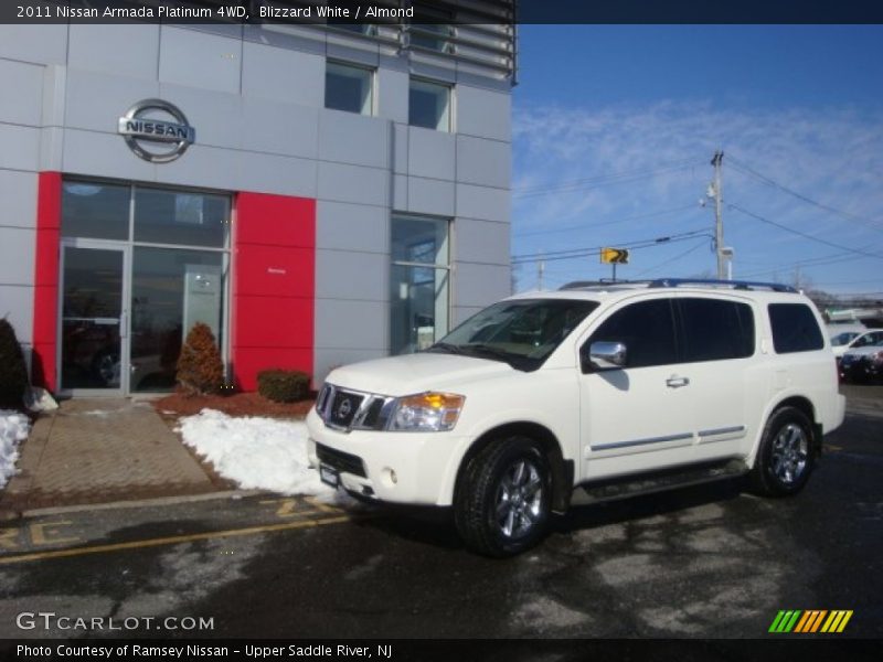 Blizzard White / Almond 2011 Nissan Armada Platinum 4WD