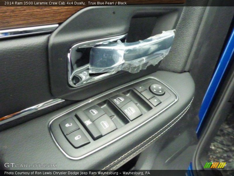 True Blue Pearl / Black 2014 Ram 3500 Laramie Crew Cab 4x4 Dually