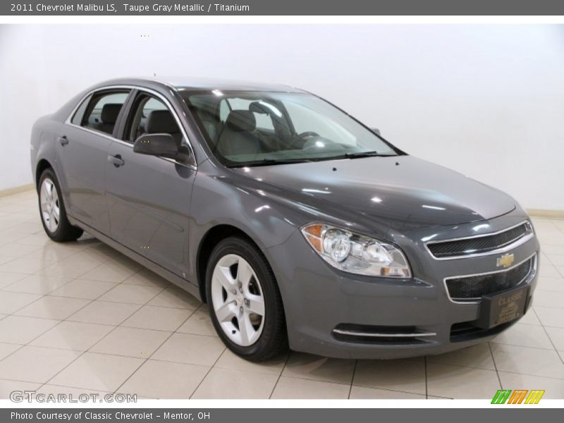 Taupe Gray Metallic / Titanium 2011 Chevrolet Malibu LS