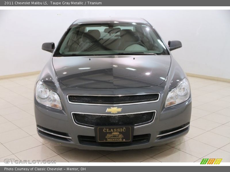 Taupe Gray Metallic / Titanium 2011 Chevrolet Malibu LS
