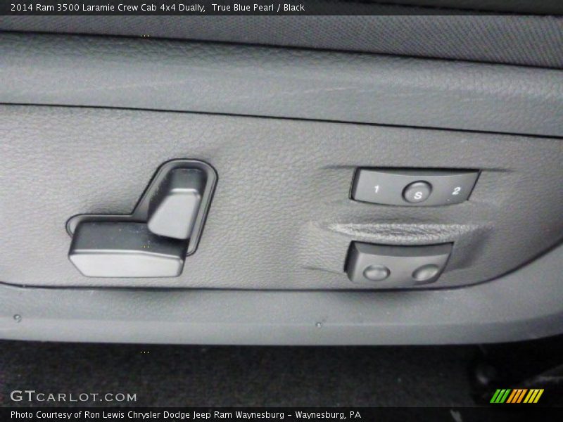 True Blue Pearl / Black 2014 Ram 3500 Laramie Crew Cab 4x4 Dually