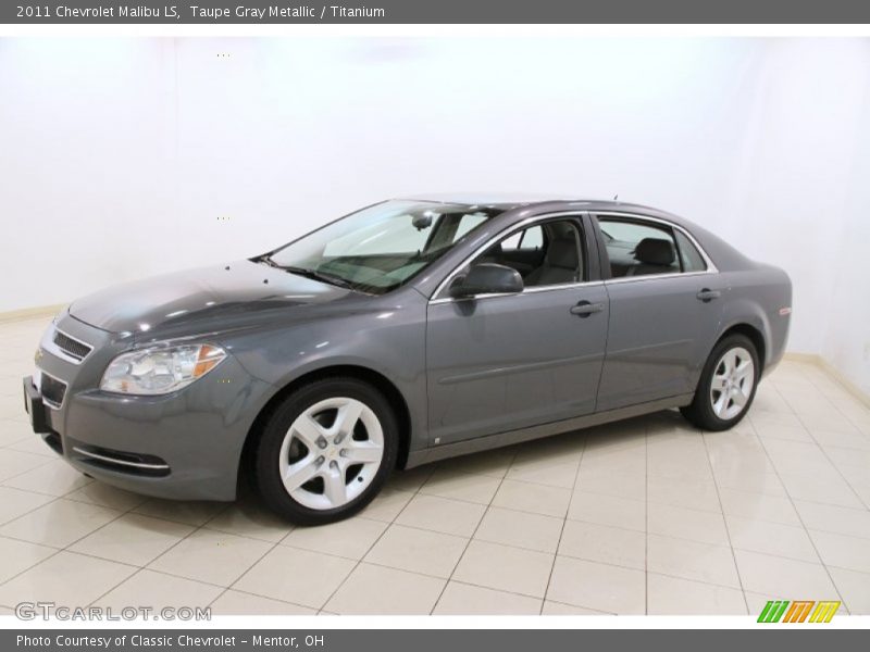 Taupe Gray Metallic / Titanium 2011 Chevrolet Malibu LS