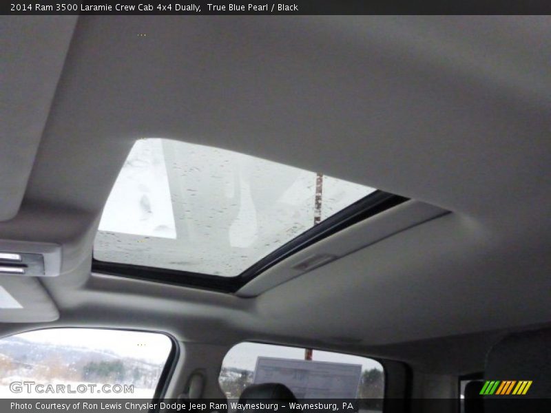 True Blue Pearl / Black 2014 Ram 3500 Laramie Crew Cab 4x4 Dually