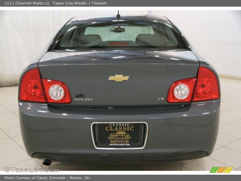 Taupe Gray Metallic / Titanium 2011 Chevrolet Malibu LS