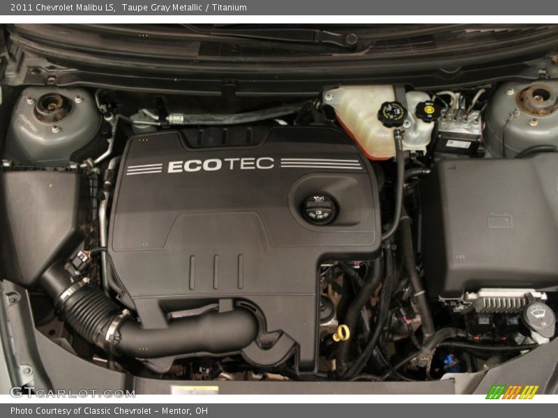 Taupe Gray Metallic / Titanium 2011 Chevrolet Malibu LS