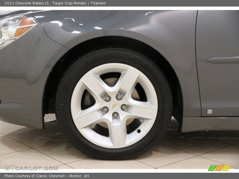 Taupe Gray Metallic / Titanium 2011 Chevrolet Malibu LS