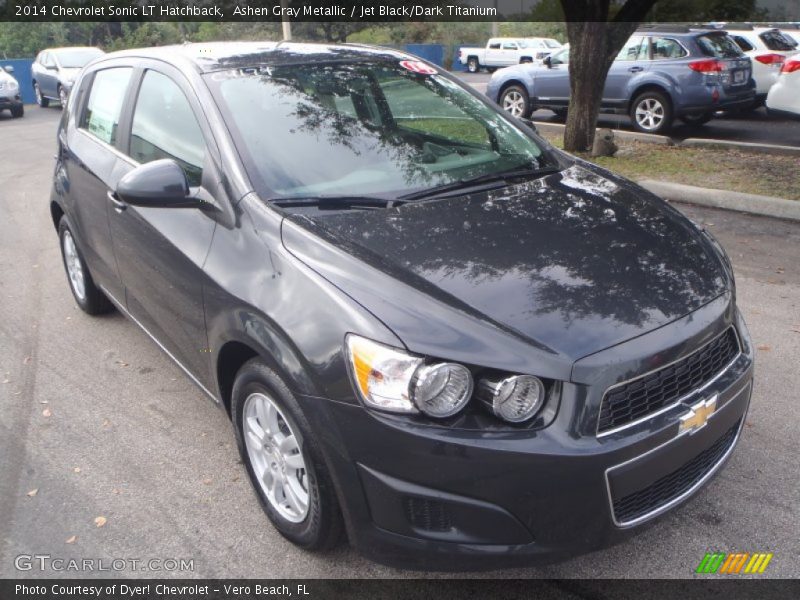 Ashen Gray Metallic / Jet Black/Dark Titanium 2014 Chevrolet Sonic LT Hatchback