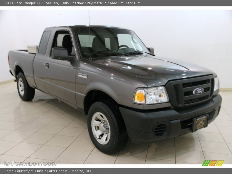 Dark Shadow Grey Metallic / Medium Dark Flint 2011 Ford Ranger XL SuperCab