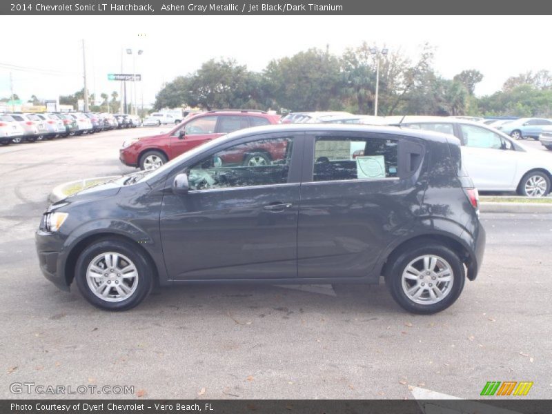 Ashen Gray Metallic / Jet Black/Dark Titanium 2014 Chevrolet Sonic LT Hatchback