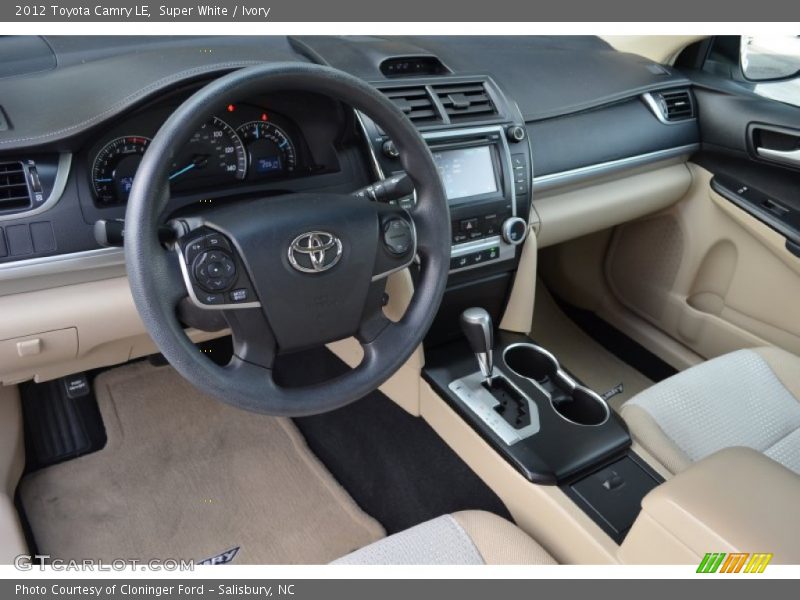 Super White / Ivory 2012 Toyota Camry LE