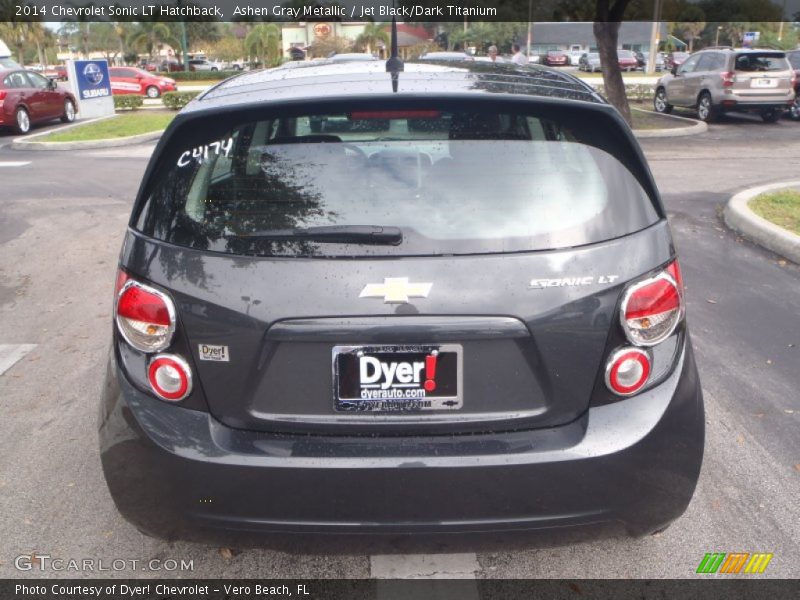 Ashen Gray Metallic / Jet Black/Dark Titanium 2014 Chevrolet Sonic LT Hatchback