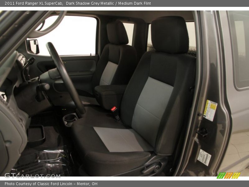 Dark Shadow Grey Metallic / Medium Dark Flint 2011 Ford Ranger XL SuperCab