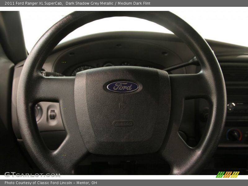 Dark Shadow Grey Metallic / Medium Dark Flint 2011 Ford Ranger XL SuperCab