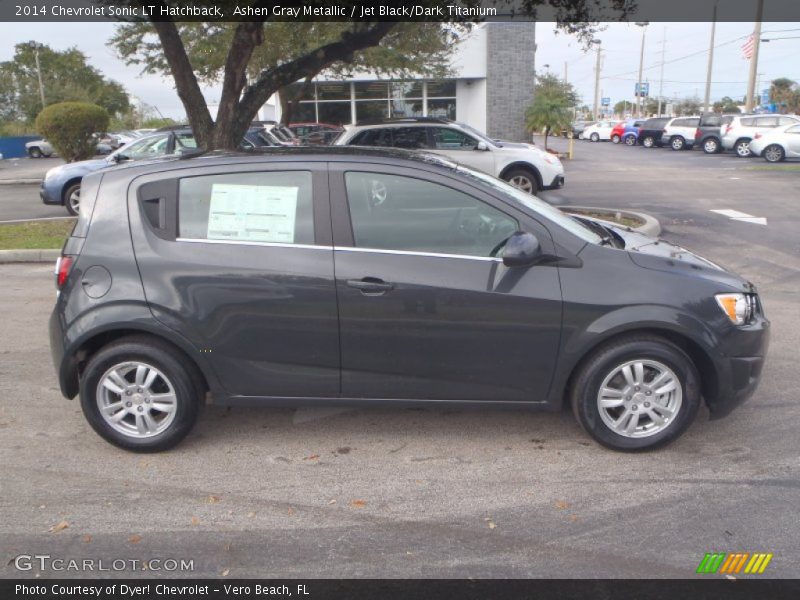 Ashen Gray Metallic / Jet Black/Dark Titanium 2014 Chevrolet Sonic LT Hatchback