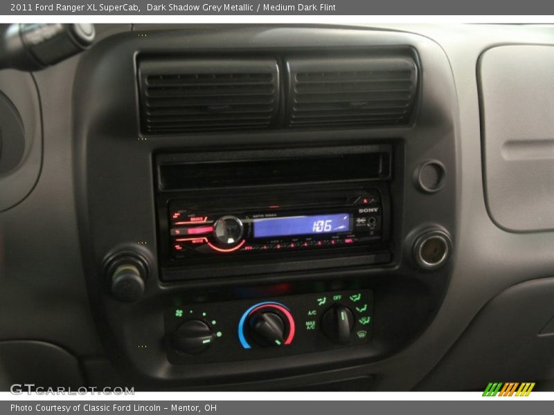 Controls of 2011 Ranger XL SuperCab