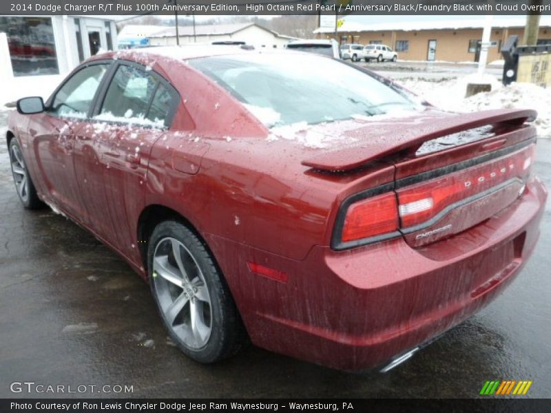 High Octane Red Pearl / Anniversary Black/Foundry Black with Cloud Overprint 2014 Dodge Charger R/T Plus 100th Anniversary Edition