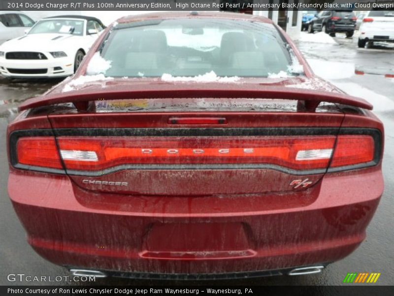 High Octane Red Pearl / Anniversary Black/Foundry Black with Cloud Overprint 2014 Dodge Charger R/T Plus 100th Anniversary Edition