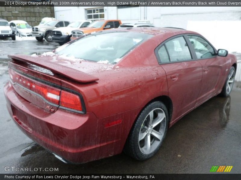 High Octane Red Pearl / Anniversary Black/Foundry Black with Cloud Overprint 2014 Dodge Charger R/T Plus 100th Anniversary Edition