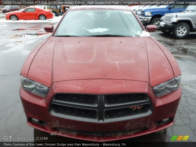 High Octane Red Pearl / Anniversary Black/Foundry Black with Cloud Overprint 2014 Dodge Charger R/T Plus 100th Anniversary Edition