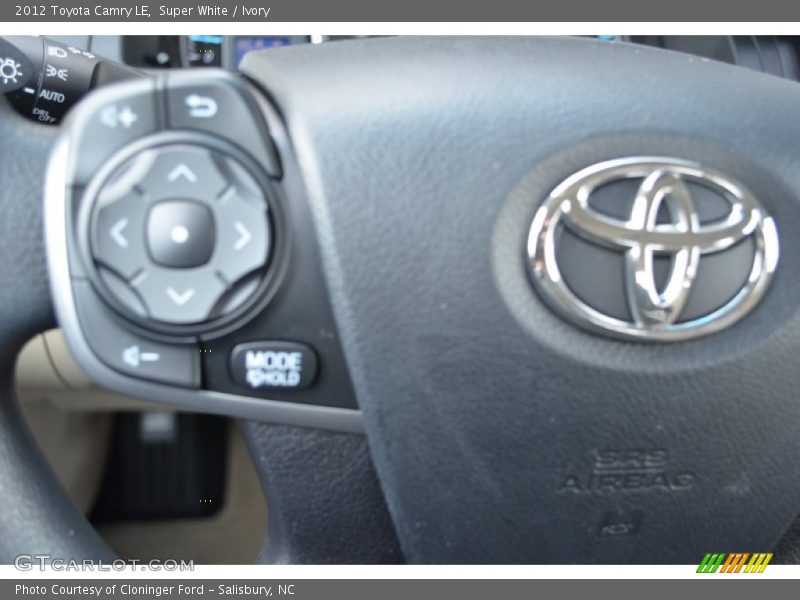 Super White / Ivory 2012 Toyota Camry LE
