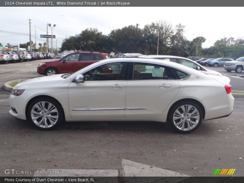 White Diamond Tricoat / Jet Black/Mojave 2014 Chevrolet Impala LTZ