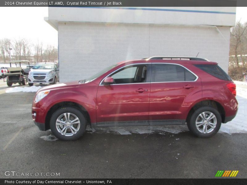 Crystal Red Tintcoat / Jet Black 2014 Chevrolet Equinox LT AWD