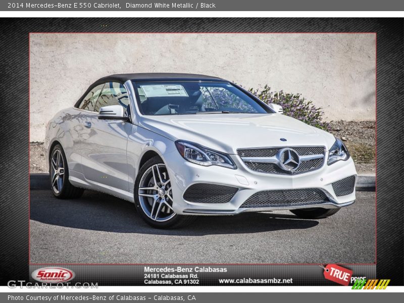 Diamond White Metallic / Black 2014 Mercedes-Benz E 550 Cabriolet