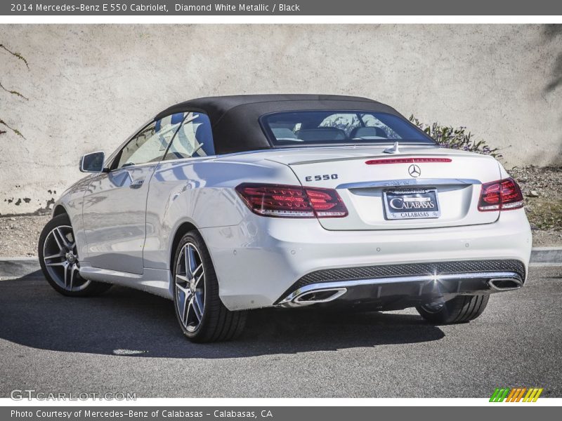 Diamond White Metallic / Black 2014 Mercedes-Benz E 550 Cabriolet