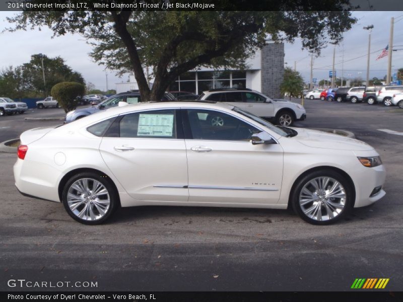 White Diamond Tricoat / Jet Black/Mojave 2014 Chevrolet Impala LTZ